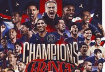 Le PSG sacré champion de France