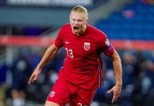 Haaland sort le Brésil